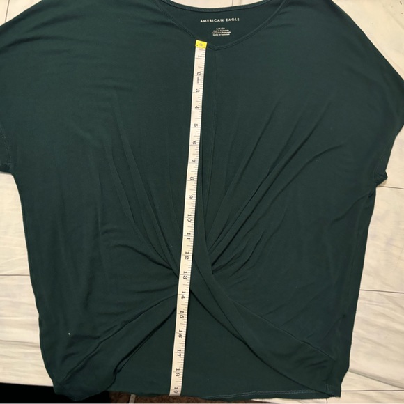 AE Soft & Sexy Short Sleeve Top in Deep Green | S | Like New - Picture 5 of 6